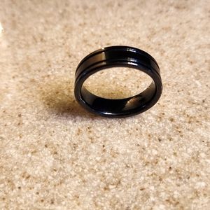 Men's Black onyx wedding band size 11.5